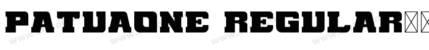 PatuaOne Regular字体转换